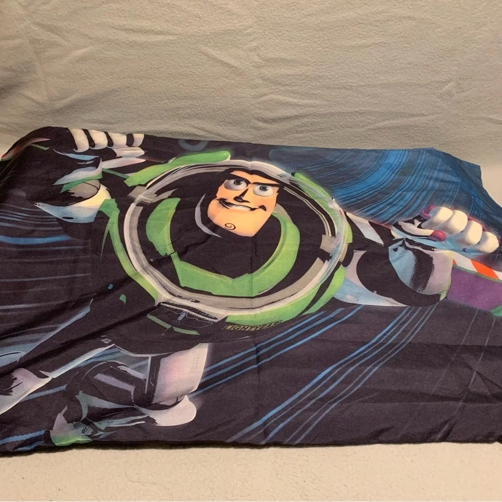Disney’s Pixar Toy Story Bed Flat Sheet & Pillow Case-Woody Buzz Lightyear 79x95